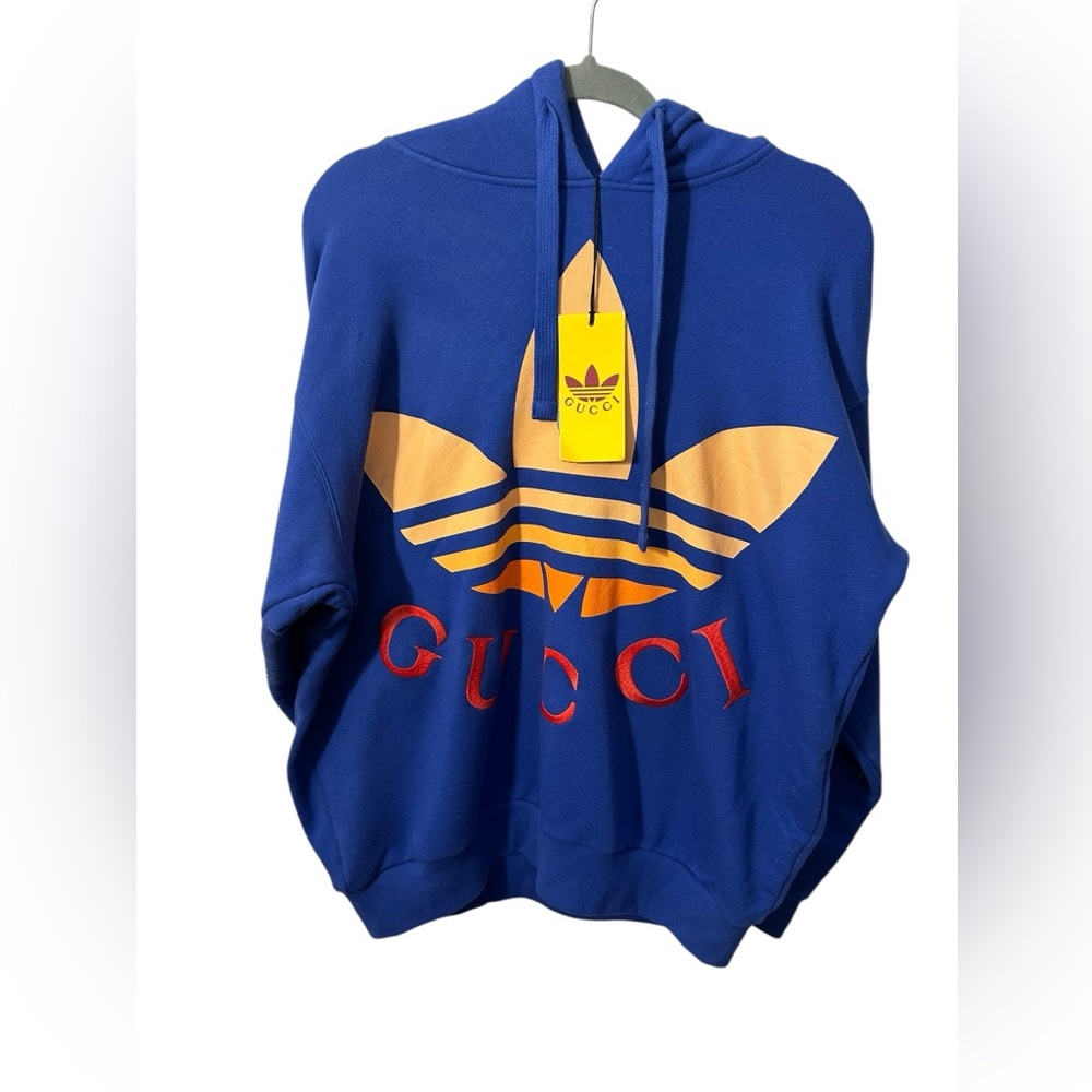 NWT Gucci x Adidas hoddie long sleeve sweatshirt size Small